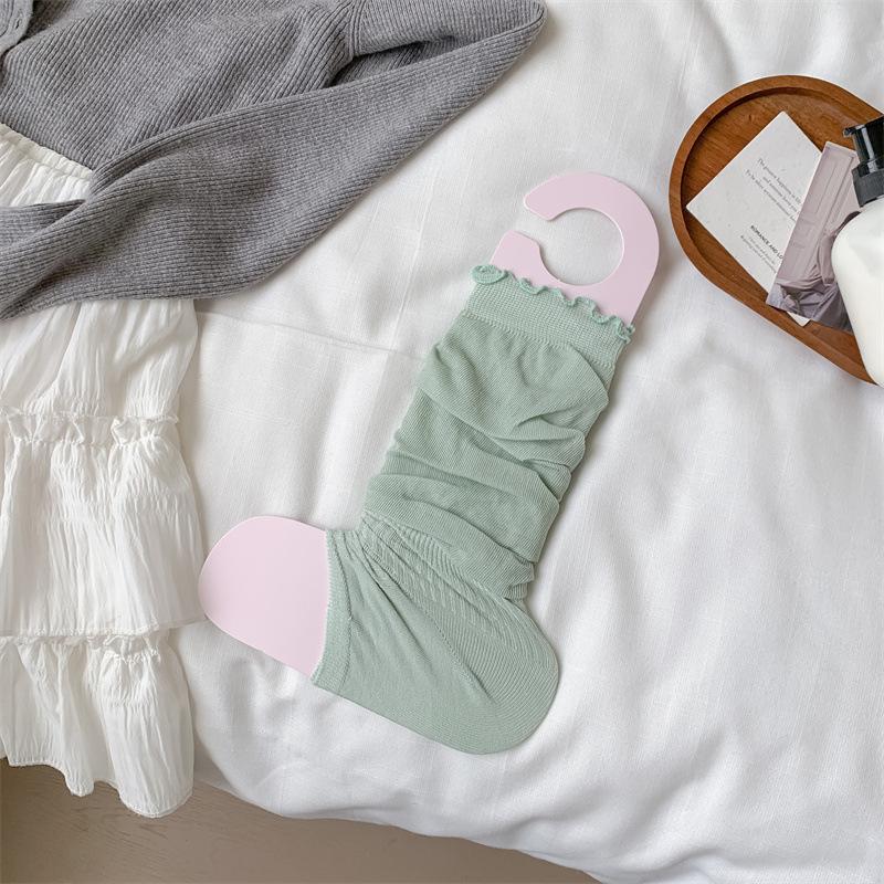 

Женские весенние тонкие носки-пинетки из кружева 1 pair зелёный