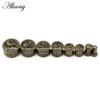 Alisouy 2PCS Einzigartige Harz Frauen Männer Ohr Stecker Flesh Tunnel Runde Sattel Ohr Keil Gauge Expander Piercing Körper Schmuck