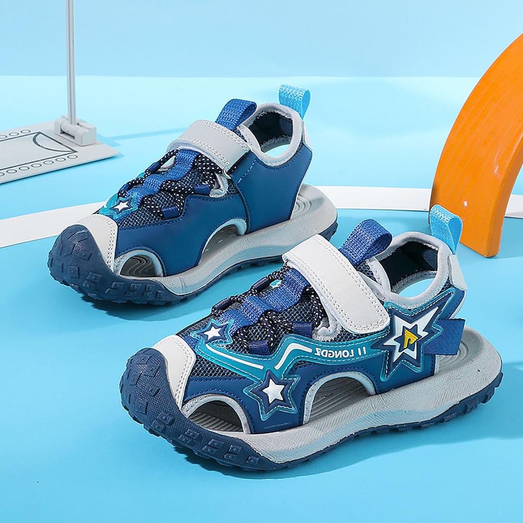 Children Boys Sandals Sport Beach Sandals Girls Sneakers Water Sandals Closed-Toe Outdoor Canvas Rain Flats Toddler Kids