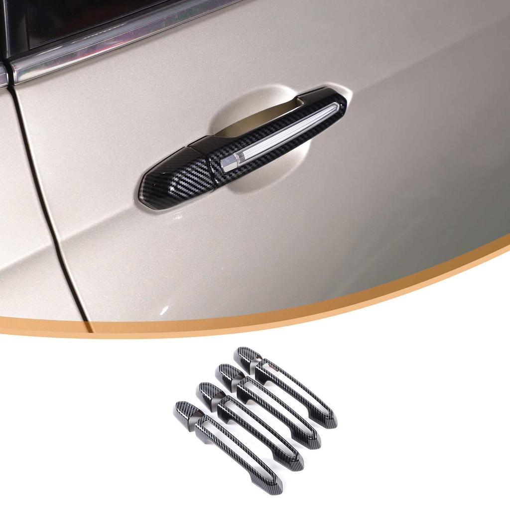For Cadillac XT4 XT5 XT6 CT4 CT6 ATS CTS XTS ABS Carbon Fiber Exterior Door Handle Protector Exterior Accessories Body Kit