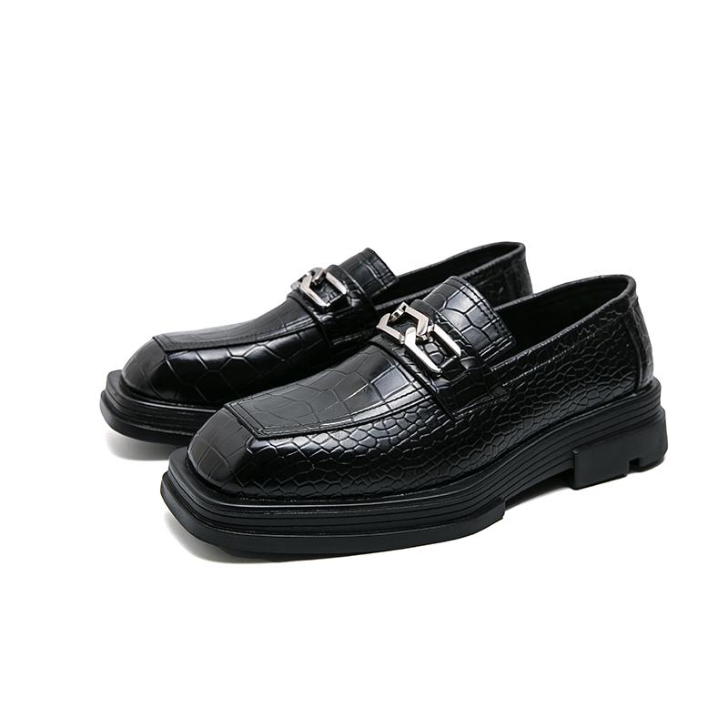 Fashion Leather Shoes Man Casual Loafers Luxury Design Slip on Male Dress Shoes Leisure Style Big Size Good Wear-resistant Sole