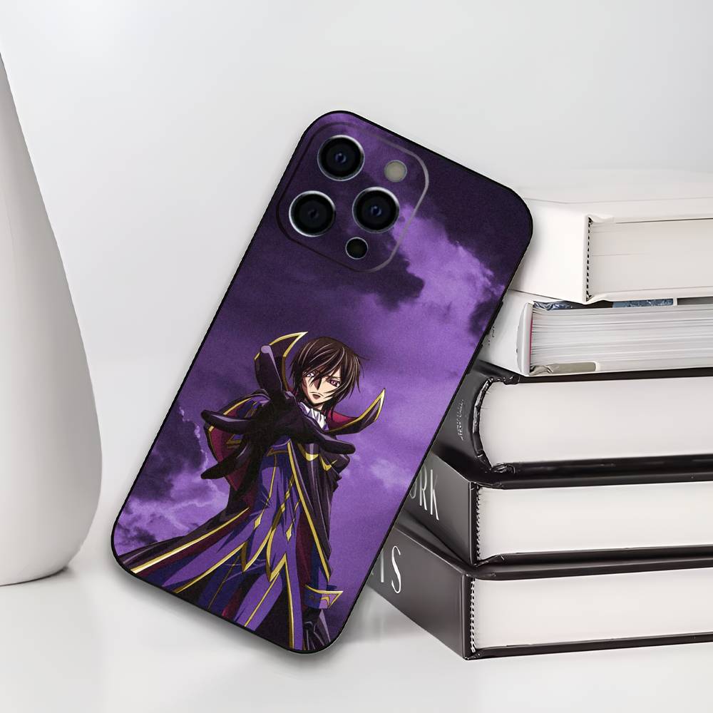 

Чехол для телефона C-Code G-Geass для iPhone 17,16,15,14,13,12,11 Plus,Pro Max,XS,Мягкий черный чехол iPhone12