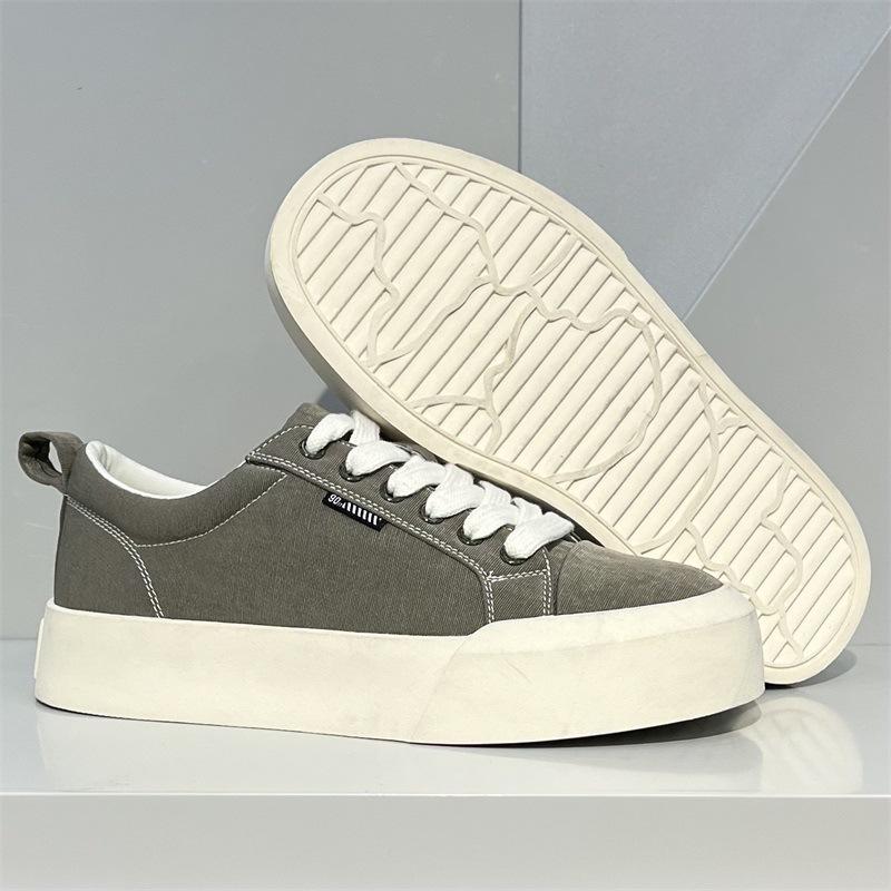 Spring New Simple Canvas Shoes Low-top Platform Sports and Leisure Board Shoes Bc