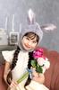 Clearstone Cosplay Halloween Fluffy Gray Headgear, Bunny, Kids,