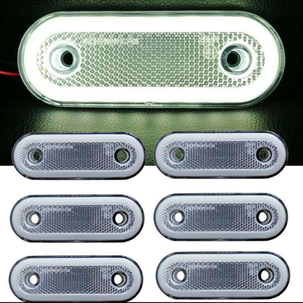 6 STÜCK 20LED Seitenmarkierungsleuchte Begrenzungsleuchte Seitenmarkierungsleuchte Lieferwagen Anhänger LKW Boot 12 24V Wasserdichte LKW Anhängerleuchten