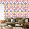 Baroque Damask Wallpaper Cream and Powder Pink 50x1000