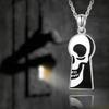 New Skull Ghost Half Face Necklace Retro Exaggerated Holiday Gift Necklace