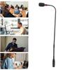 Condenser Gooseneck Microphone Clear Sound 23.2in  Indicator Gooseneck Microphone with Windproof Cotton for Conference