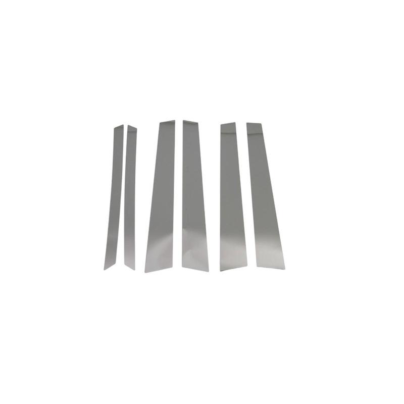 For Kia Sorento L 2009 2010 2011 2012 Car Body Stainless Steel Glass Window Garnish Pillar Middle Strip Trim Frame Lamp Hood
