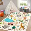 Kids Rug Colorful Animal Non-Slip Carpet for Classroom Bedroom Playroom Indoor Road Car Educational Area Rug Home Decoration
