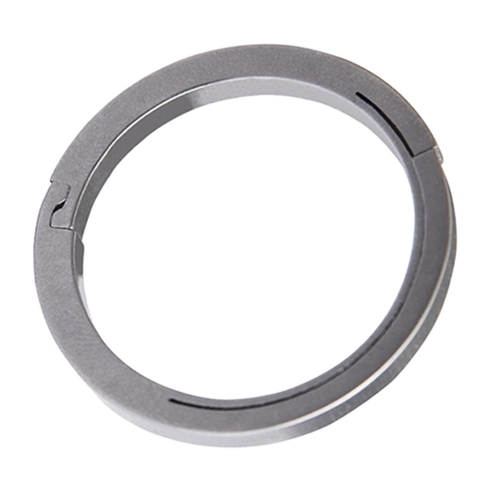 Portable Titanium Flat Keychain Rings Split Side Pushing Key Rings Heavy Duty Key Rings for Dog Tag Easy to Use