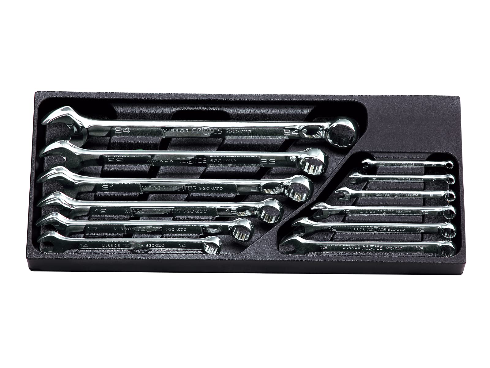 

Набір комбінованих ключів Kyoto Machinery Tools Nepros NTMS212 (KTC) срібний