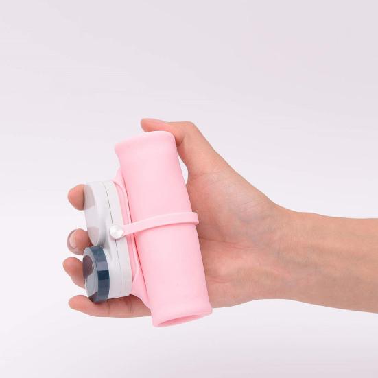 600ML Collapsible Water Bottle Food Grade BPA Free Leak-Proof Silicone Sports Portable Drinking Cup Tumbler Jug Camping Supplies