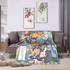 The Legend Of Hei Anime Blanket  Camping Flannel Throw Blanket For Living Room Soft Custom Quality Bedspread Birthday Present