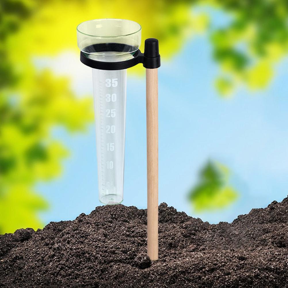 Outdoor Rain Gauge Measurement Cup Garden Outdoor Yard Rainfall Measurement Up To 35mm Garden Rain Gauge for Garden Outdoor Yard