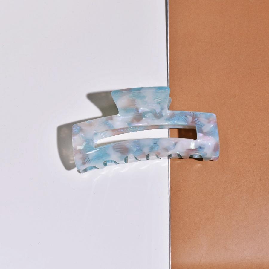 1PC Ladies Acetate Jelly Color rectangular hair claw daily wear for use in all hair sizes and lengths sweet and cute vacation