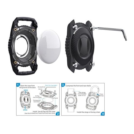 Yousheng 1 Set Locator Protective Cover Scratch-Resistant Locator Holder Waterproof Pet Locator Protector for Airtag