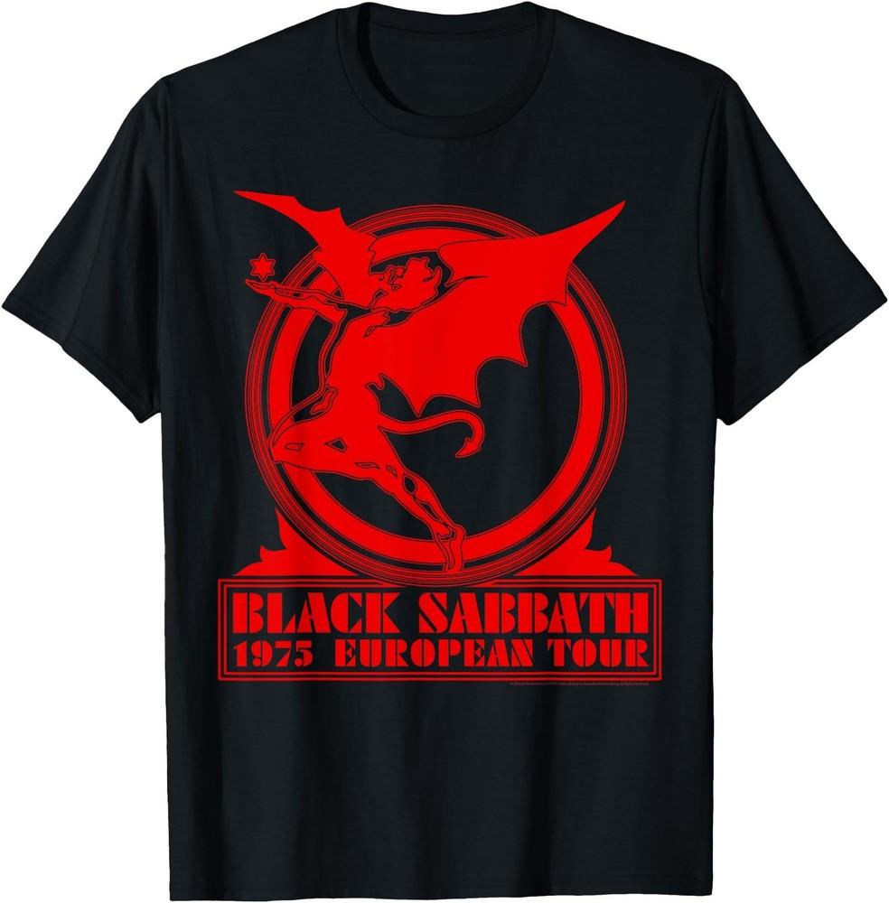 Black Sabbath Band T-Shirt, 1975 European Tour Shirt, Gift for Fans Unisex T-Shirt XXXXL