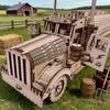 Wooden Oil Tanker Truck Puzzle DO-IT-YOURSELF Wooden 3D Truck Assembly Learning Birthday Present Christmas Present