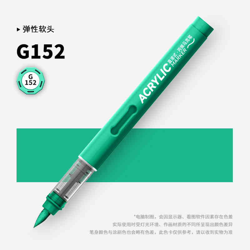 GRASP 1PC 84 Colors Acrylic Paint Pens Markers Brush Tip Paint Markers for Rock Painting Wood Stone Christmas DIY Art Supplies