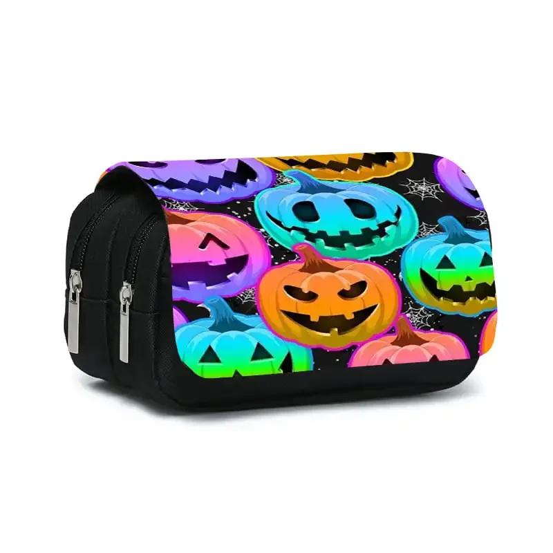 Colorful 3D Cartoon Pumpkin Flip Pen Case Best School Pencil Bag Gift for Boys and Girls