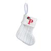 Kids' Embroidered White Knit Christmas Stocking - Holiday Decor