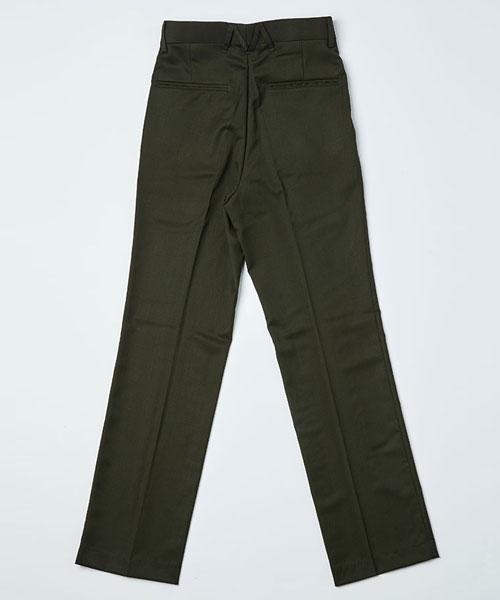 Moseu Wool Setup Semi-Wide Pants_Khaki