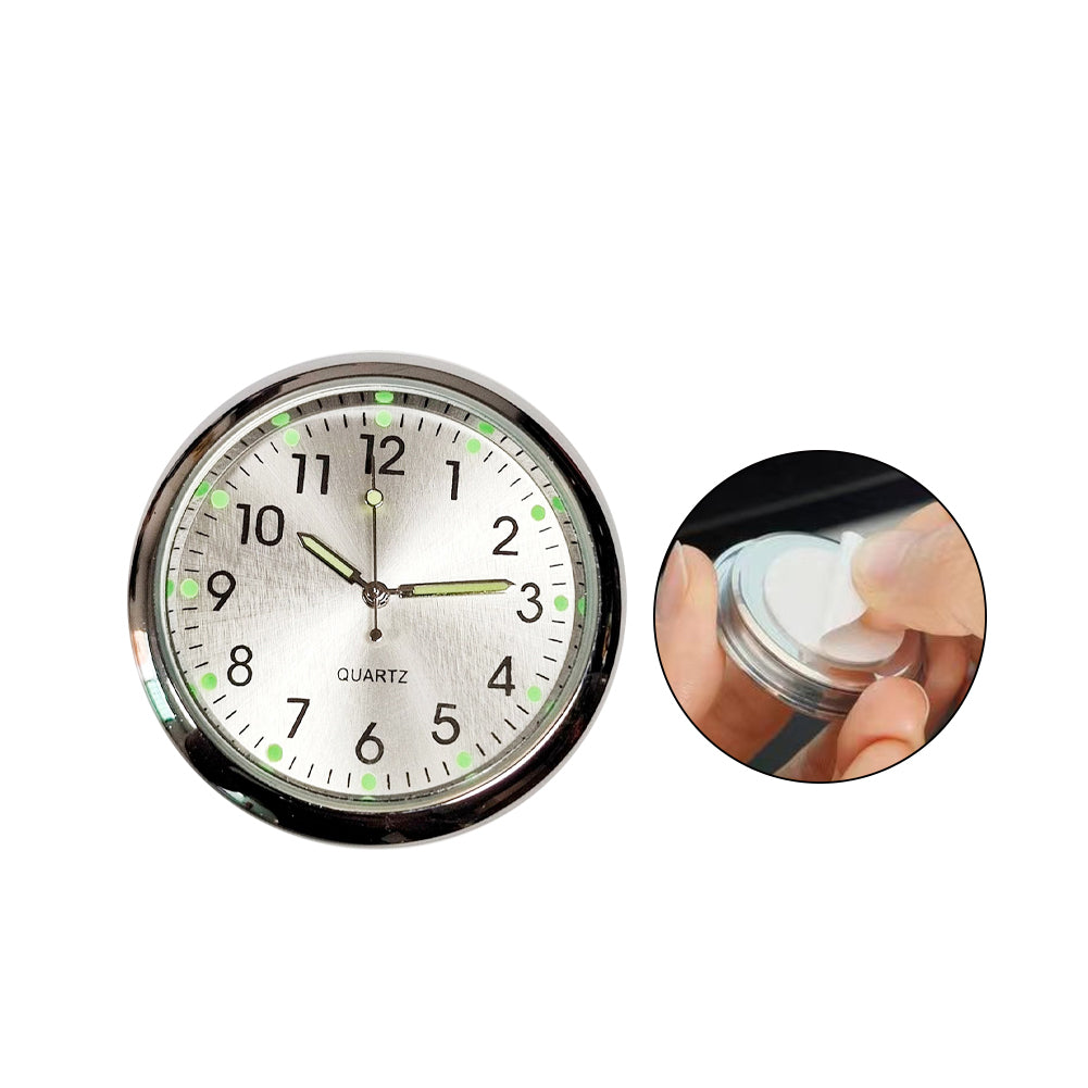 

Светящиеся кварцевые часы для салона автомобиля, автоматический термометр, гигрометр для украшения автомобилей, электронные часы, аксессуары серебряный