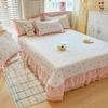 2025 Hot-Selling 5D Digital Print Milk Velvet Bedspread Set - Large, Luxurious 4-Piece with Baby Velvet Bed Skirt