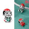 Copper Colorssanta Claus Holds A Heart Bead Fit Original Bracelet Diy Fine Jewelry Gift For Women