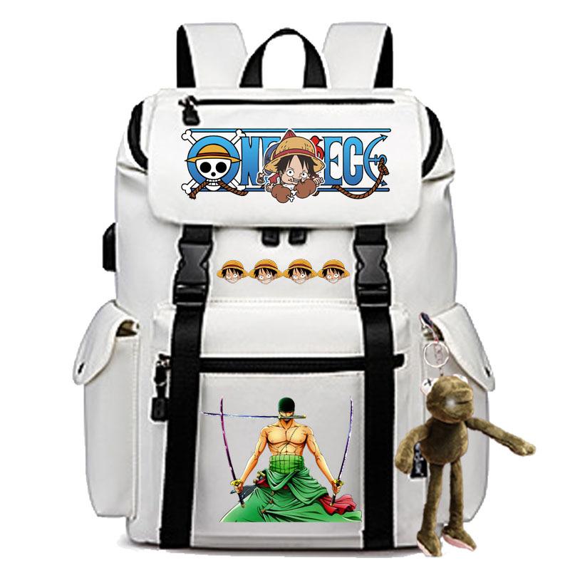 2024 Cross-border New Popular ONE PIECE Cartoon Pattern Backpack College Student Large-capacity Laptop