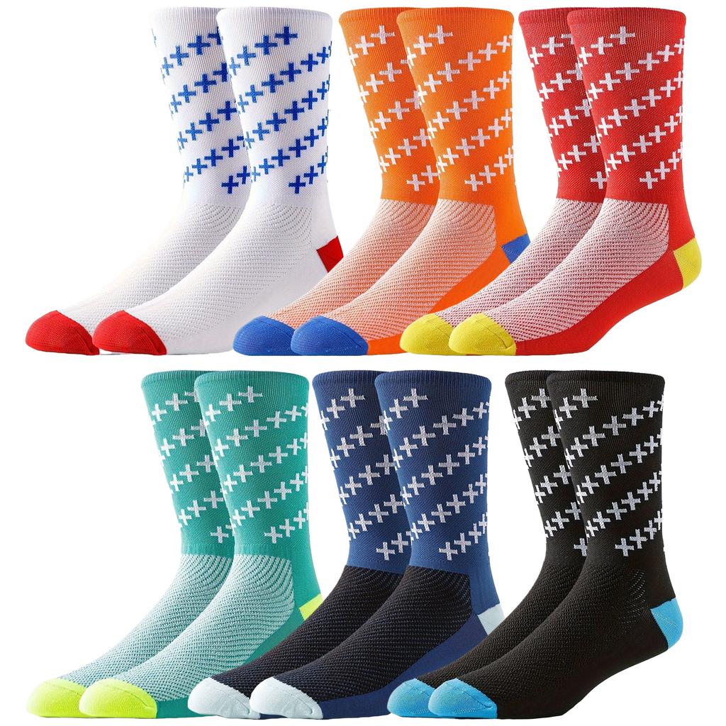 2 Paar Herren Damen Sport Socken Fußball Basketball Baseball Fußball Radfahren Laufen Atmungsaktiv Schnelltrocknend Gepolsterte Sportsocken