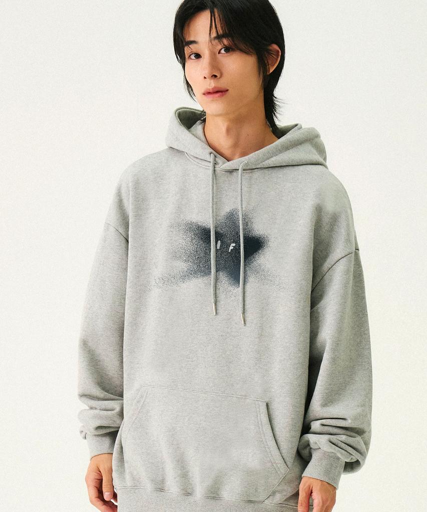[Unisex] Blue Star Hoodie_Gray