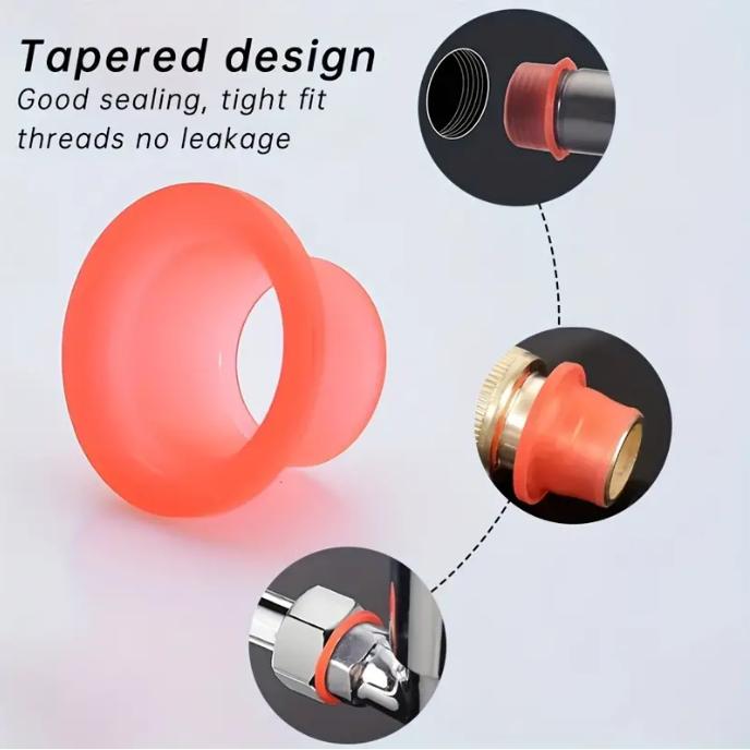 10Pcs Faucet Leak-proof Sealing Gasket Rubber Pipe Hose Sealing Washer Silicone Gasket Seal for Plumbing Plug Prevent Leakage