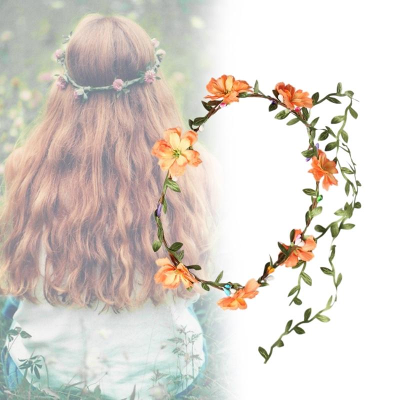 Blumenkränze Krone Haarkranz Blumenstirnbänder Braut Blumenkrone Hochzeit