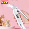 2 in 1 Elektrischer Haustiernagelschneider mit LED-Lichtern Haustiernagelschleifer Hundenagelschneider und Schleifer für Kleine Mittelgroße Große Hunde/Katzen