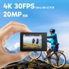 AKASO Brave4 Action Camera 4K30FPS Dual Screen EIS Image Stabilization 40M Waterproof Underwater Camera HDMI Output Action Cam Compact with Floating
