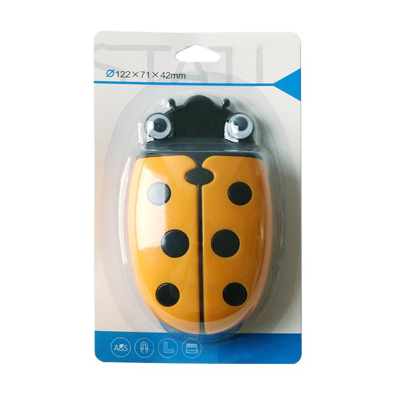 Marienkäferförmige Aufbewahrungsbox aus Kunststoff, magnetische Stiftbox, Radiergummi, Tafel, Whiteboard-Halter, doppelter Verwendungszweck
