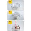 Reusable Drinking Cup Christmas Water Tumbler Double Walled Glitter Cup 450ml