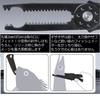 APAGAI Fish Crocodile Fish Fish Fishing Fishing Grip Hook Split Ring Sea Fishing Fishing Starter Safety PE Tackle Making Black Pliers Catcher, Grip,