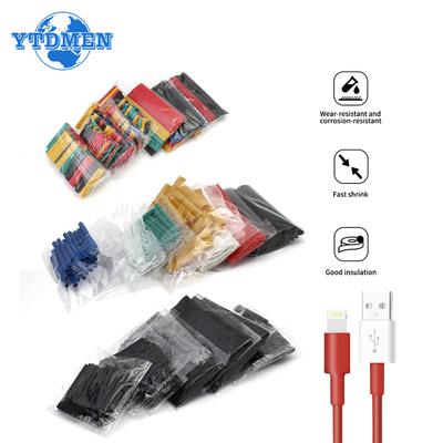 127 adet 150 adet 164 adet Isı Büzüşmeli Borular Termoretraktif Boru Isı Büzüşmeli Boru Teller Yalıtım Kablo DIY Elektronik Kiti