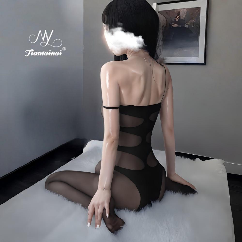 Sexy Underwear Suspenders Tight Body Temptation Open One-piece Silk Clothes Mesh Clothes Passion Suit Dead Library Water Free Sexy Woman