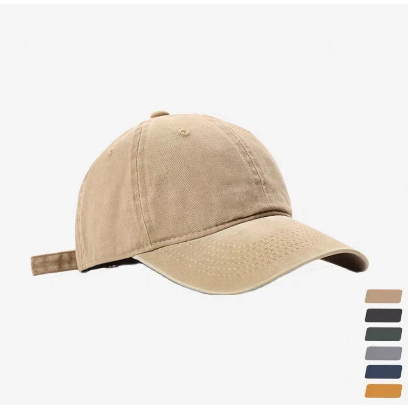 Washed Baseball Cap Women's Retro Old Deep Top Denim Hat Peaked Cap New Versatile Soft Top Hat Men