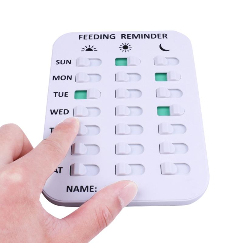 Dog Feeding Reminder Magnetic Reminder Sticker 2 Times 3 Times a Day Indication Chart Prevent Overfeeding or Obesity