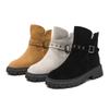 Fashion AIYUQI Women's Snow Boots Suede Genuinen Leather New Large Size Thick Warm Women Winter Boots Casual Women's Ankle Boots