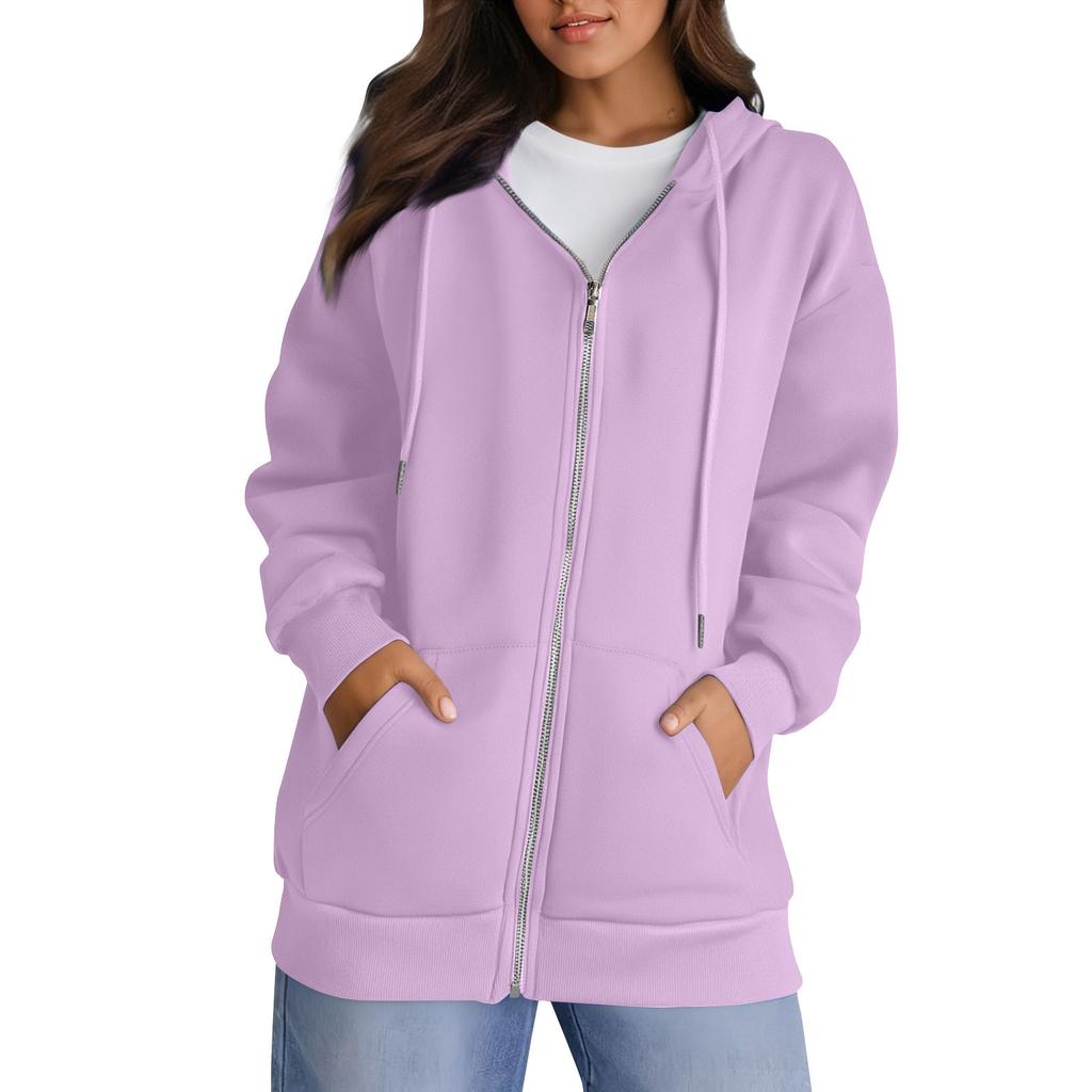 Jachete Hanorace cu Fermoar Complet pentru Femei Toamnă Mânecă Lungă Hanorace Hanorace pentru Femei