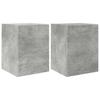 Wall Mounted TV Cabinet 2 Pcs Concrete Look 30 X 31 X 40 Cm Engineered Wood