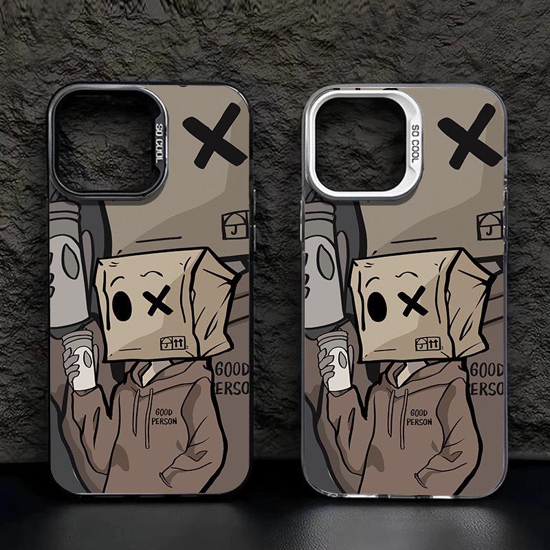 Laser Paper Bag Style iPhone 17Pro Case for Models 16/15/14/13/12/11/XsMax
