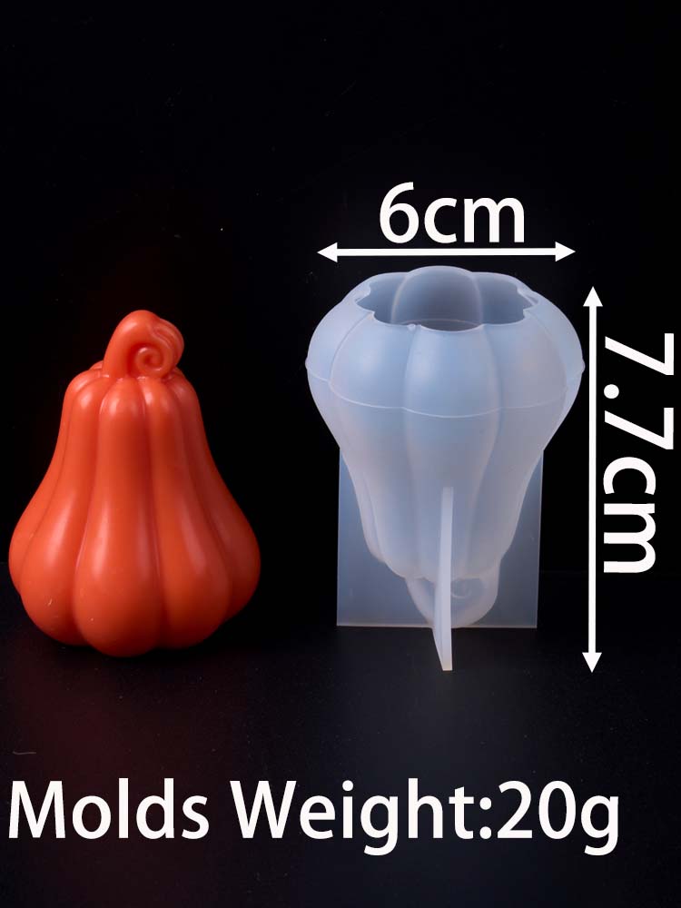Pumpkin Silicone Candle Mold DIY Plant Aromatherapy Soap Resin Gypsum Craft Making Supplies Home Halloween Party Decor Art Gifts