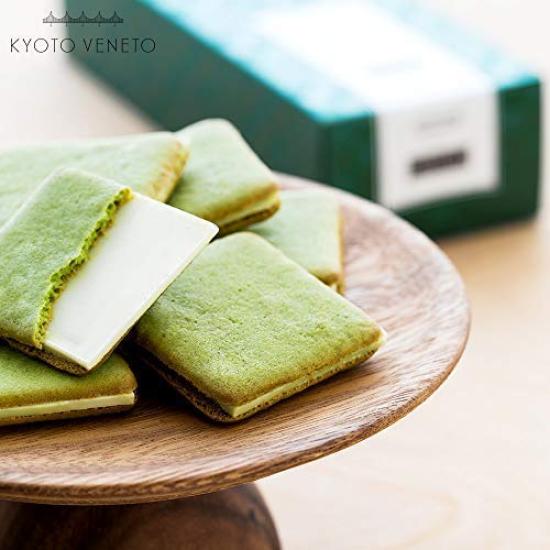 Kyoto Veneto Graccha Matcha Langue de Chat Cookies, 9 pieces, Popular, Mail Order, Individually Wrapped, Kyoto Souvenir, Gift, Present, Respect for